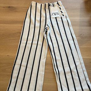 NWT Zara Girls Striped Wide Leg Pants